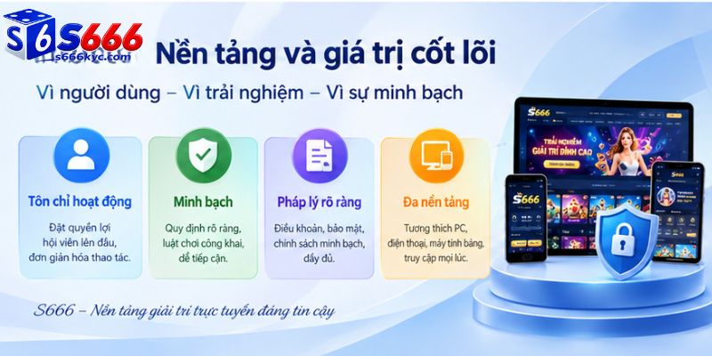 Thông tin về nền tảng và giá trị cốt lõi hệ thống